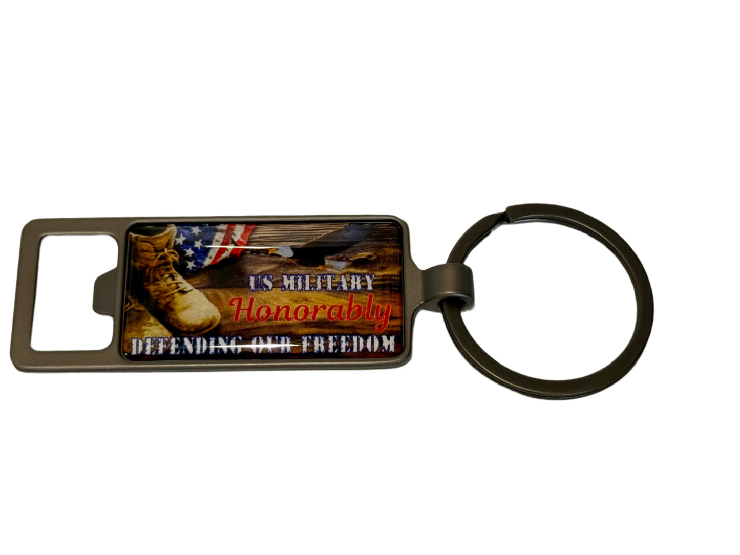 Bottle Rectangle Opener Gun Metal