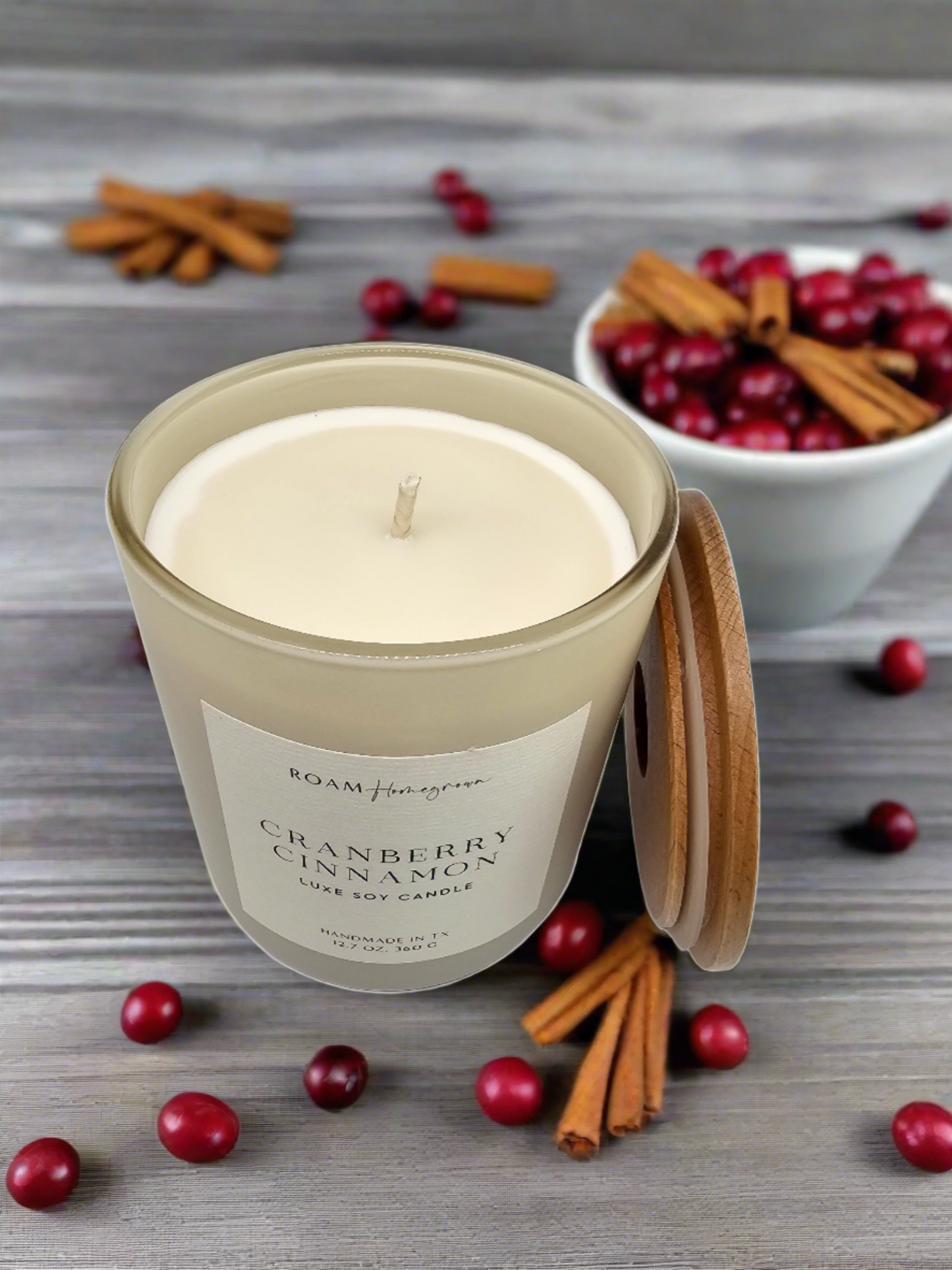 Cranberry Cinnamon Soy Candle
