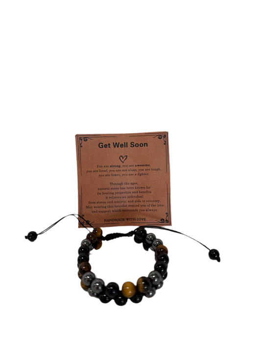 Bracelet Double Tiger Eye Beads