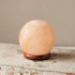 Globe/Sphere Salt Rock Lamp (6-8 Lbs)-Pink Crystal Salt
